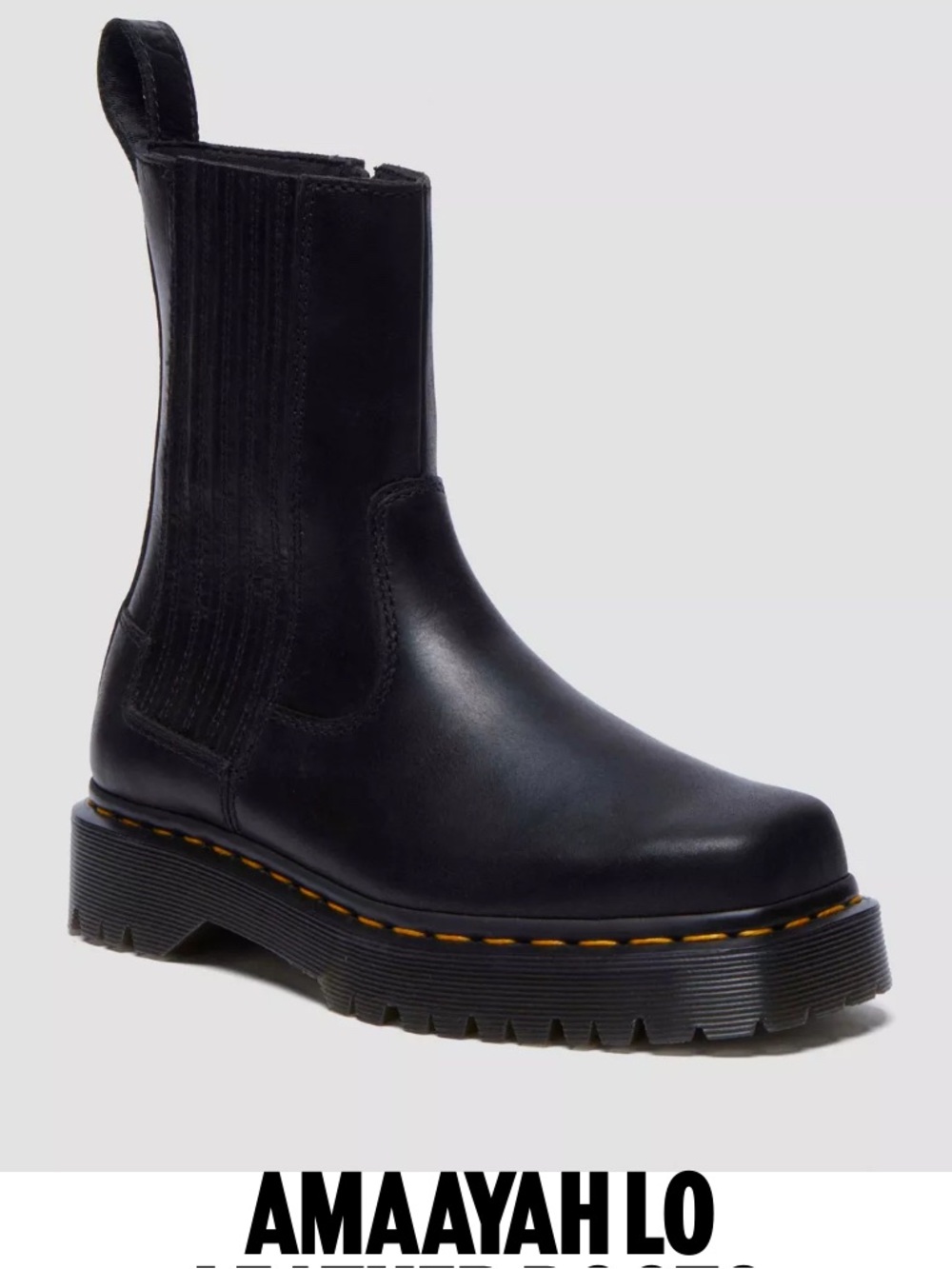 Dr Martens “Amaayah Lo” Square Toe Boots